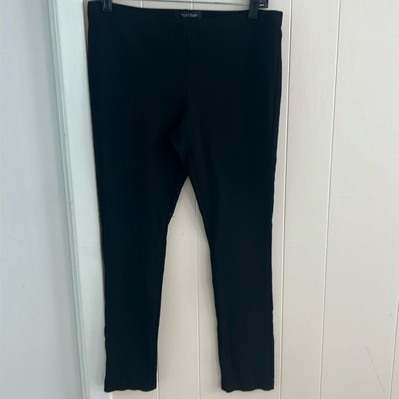 WHITE HOUSE BLACK MARKET CROPPED PEDAL PUSHERS BLACK STRETCH CAPRI PANTS MEDIUM - Picture 5 of 10